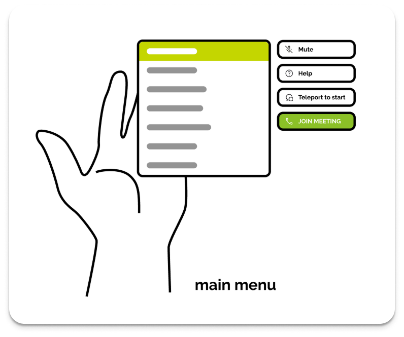 Hand Gesture Main Menu