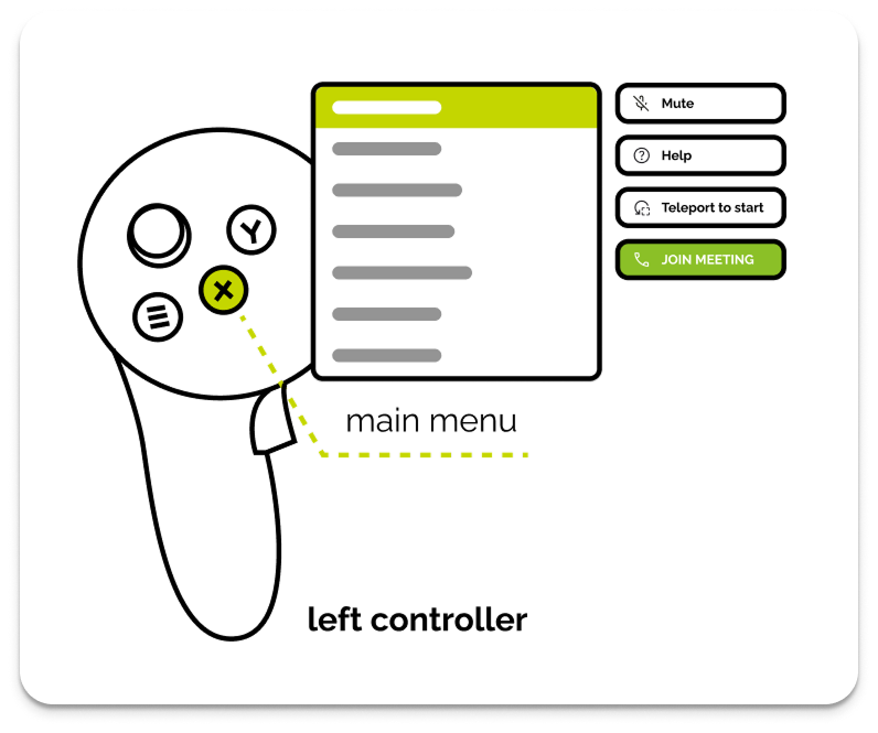 Left Controller Menu Control