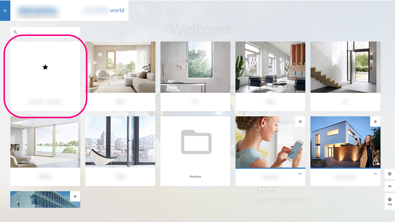 The Favorites Folder icon in the UI