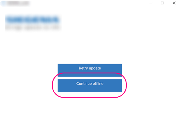 Launcher Update Screen