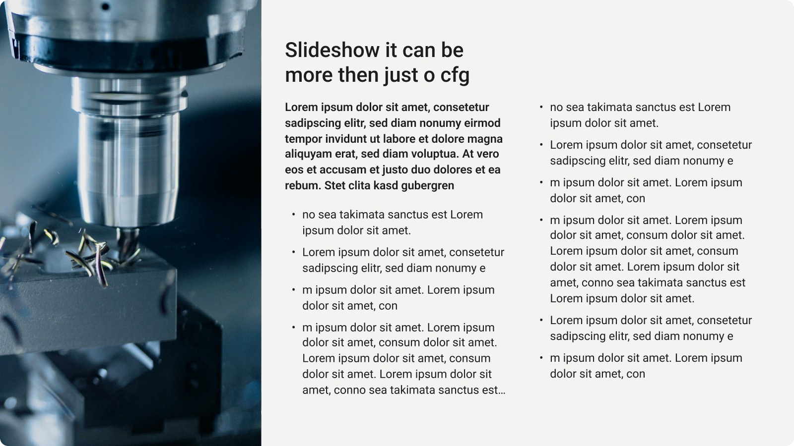 Slideshow Component Types Small Image & Text Columns