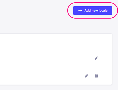 Add new locale button